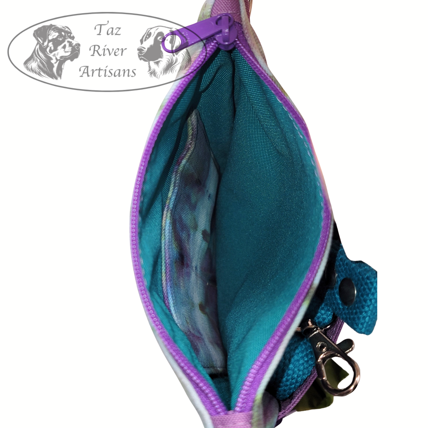 The River Walker Crossbody Dog Walking Bag - Hand Dyed Alchemist's Magic