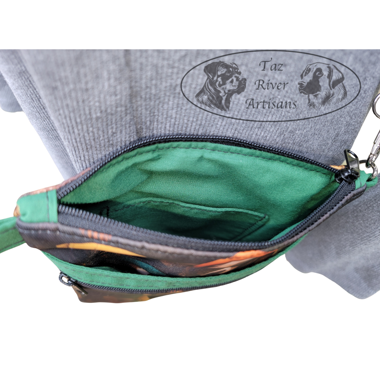 The River Walker Crossbody Dog Walking Bag - Dog with Hats