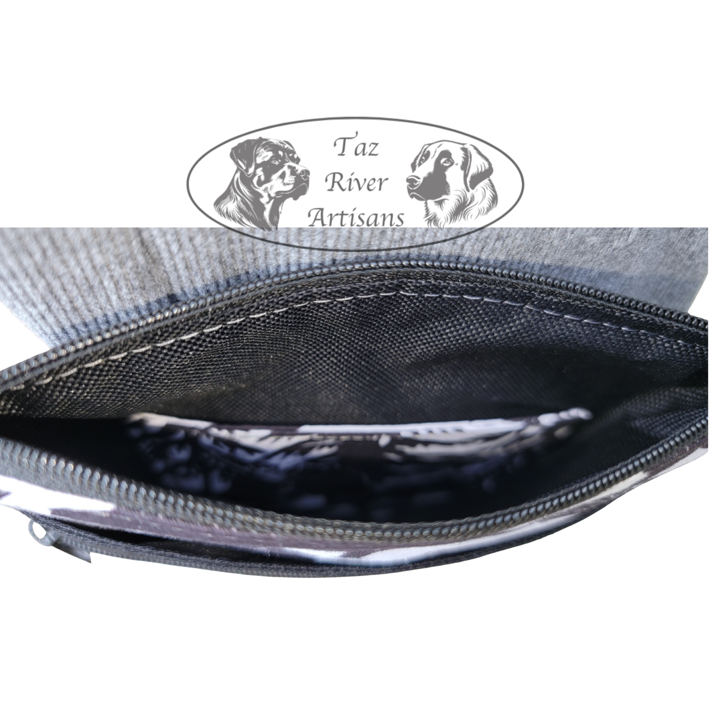 The River Walker Crossbody Dog Walking Bag - Wolves