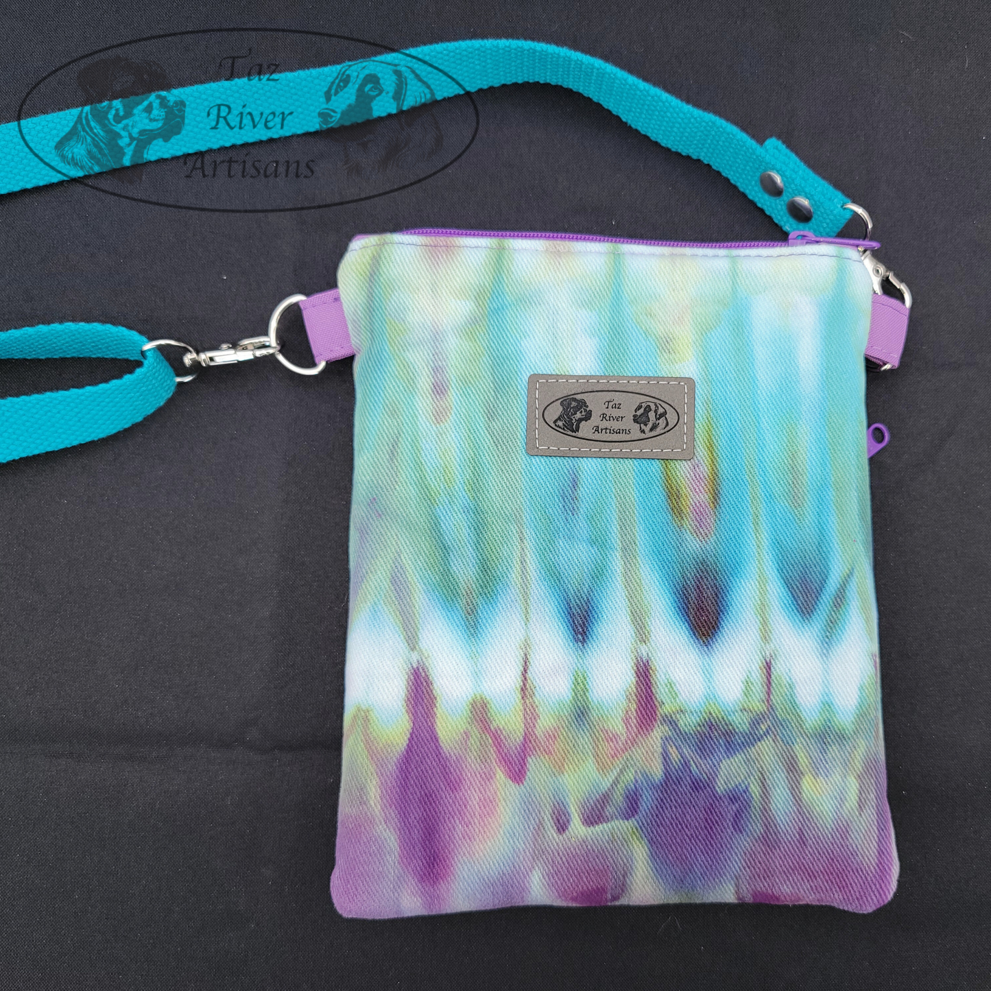 The River Walker Crossbody Dog Walking Bag - Hand Dyed Alchemist's Magic