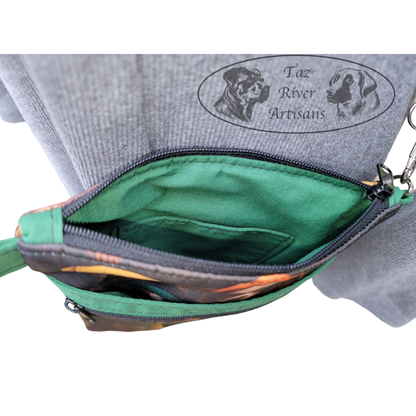 The River Walker Crossbody Dog Walking Bag - Dog with Hats