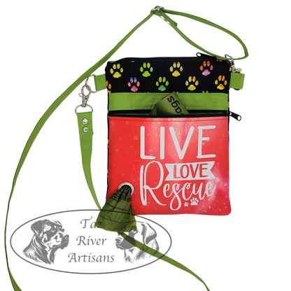 The River Walker Crossbody Dog Walking Bag - Live Love Rescue