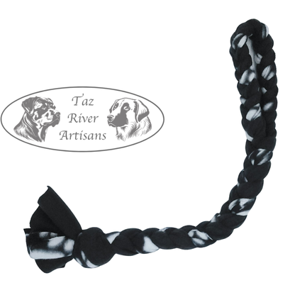Taz River Tugger - Hand-Braided Fleece Rope Toy