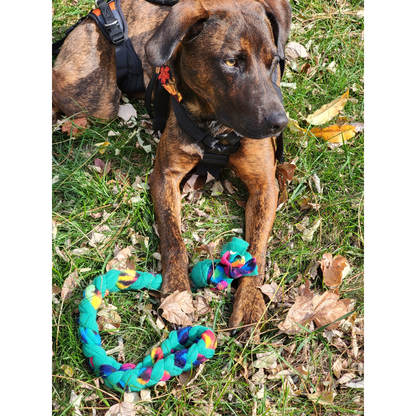 Taz River Tugger - Hand-Braided Fleece Rope Toy