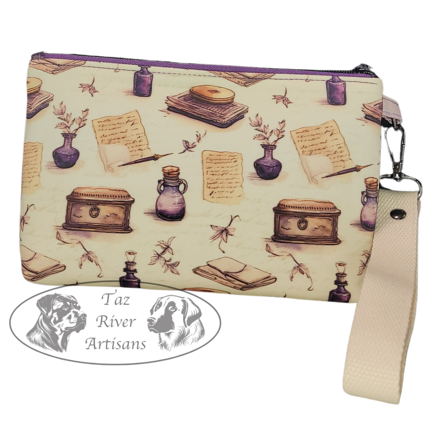 Two-Toned Wristlet - Writing Desk