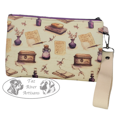Two-Toned Wristlet - Writing Desk