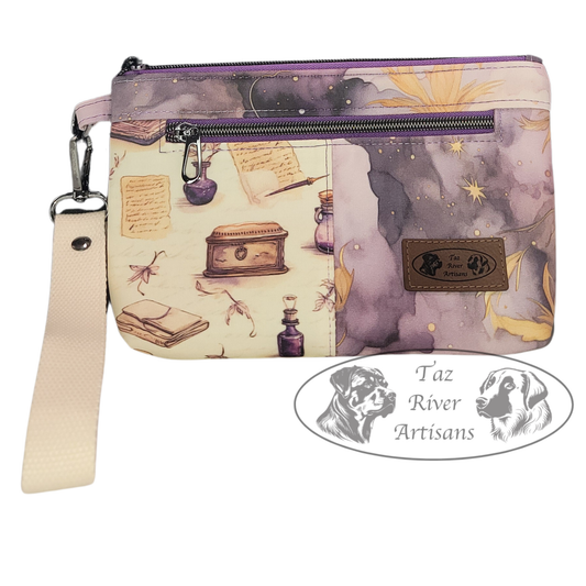 Two-Toned Wristlet - Writing Desk